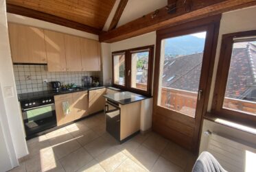 Superbe appartement rafraîchi de 2 pièces dans les combles avec balcon