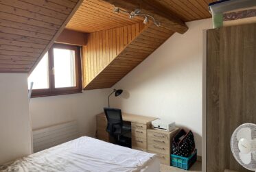Superbe appartement rafraîchi de 2 pièces dans les combles avec balcon